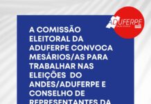 Eleições: convocação para mesários/as