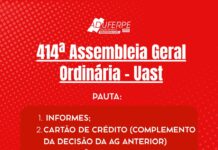 Assembleia na UAST será dia 26 de novembro