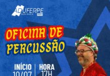 Oficina de Percussão na Aduferpe