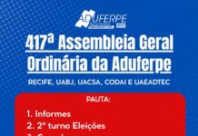 Assembleia no Recife e em Serra Talhada vai discutir eleição